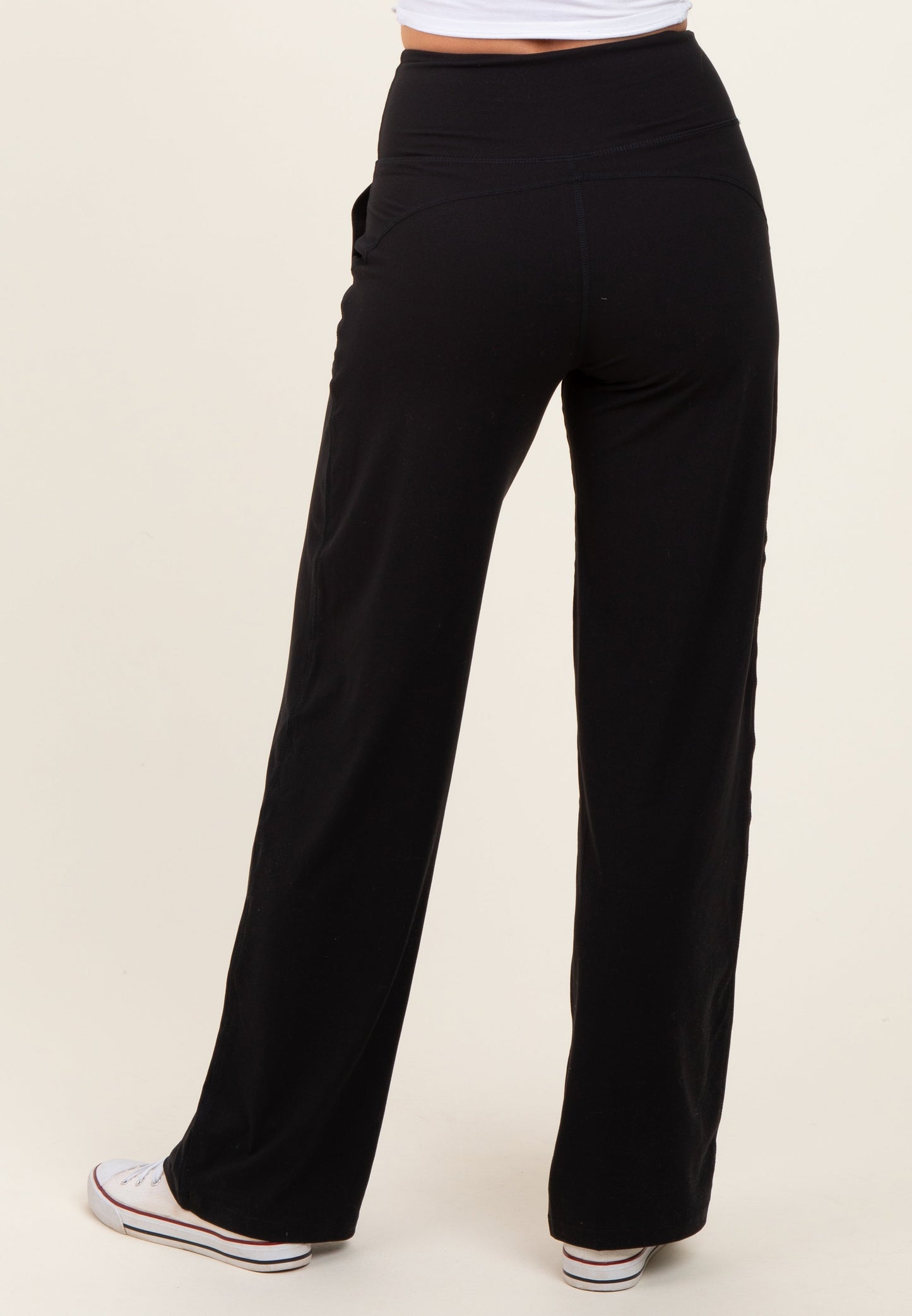 Black Straight Leg Yoga Pants