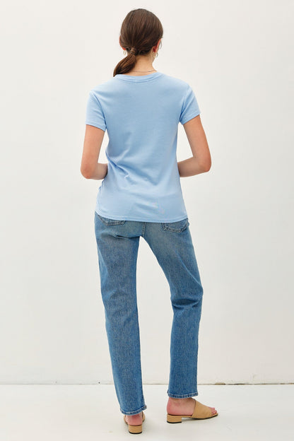 Light Blue Classic Crewneck T-Shirt