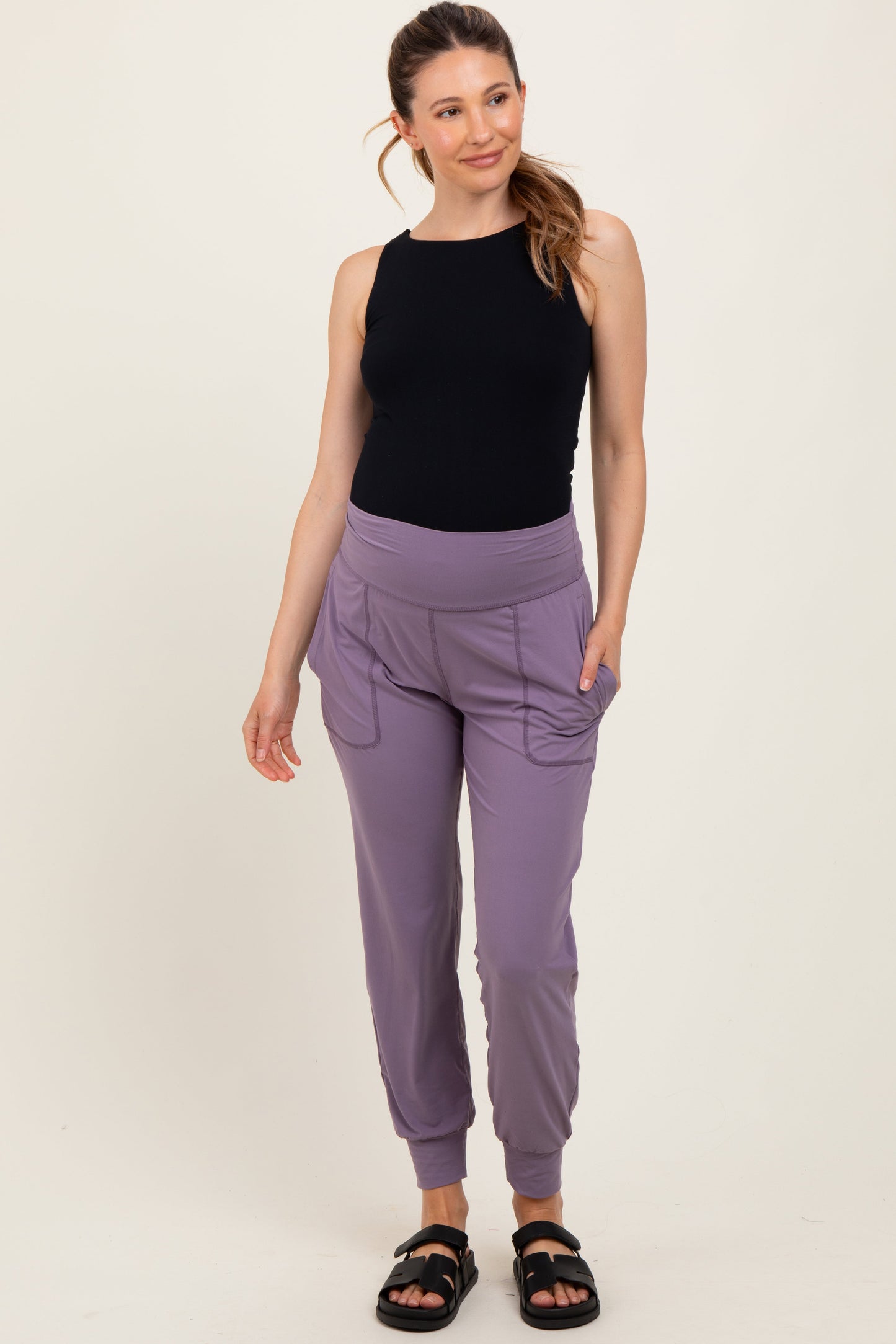 Lavender Maternity Joggers